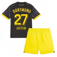 Borussia Dortmund Karim Adeyemi #27 Auswärts Trikotsatz Kinder 2023-24 Kurzarm (+ Kurze Hosen)